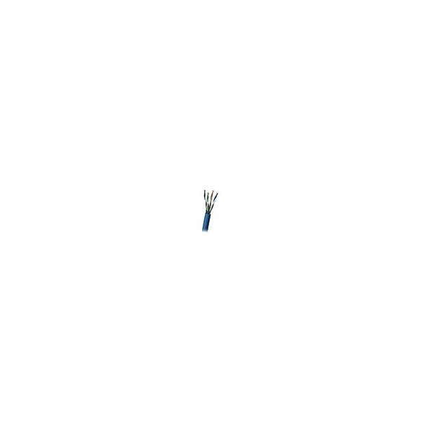 Cat5e Shielded Network Cable, PVC, Blue, 1000ft T765