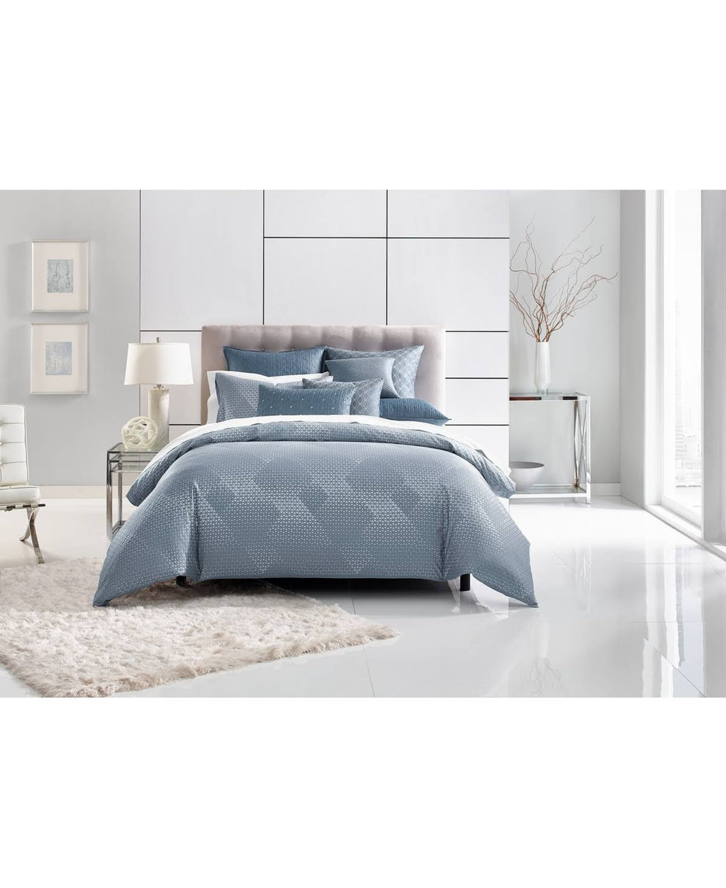 400 Thread Count Pima Cotton Full/Queen Duvet Cover Blue L799480