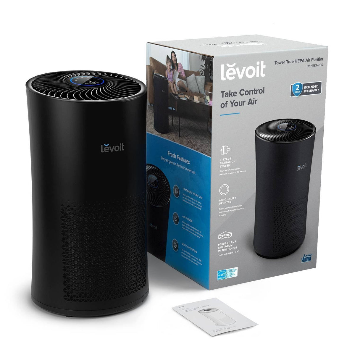 Black True HEPA Air Purifier J63062