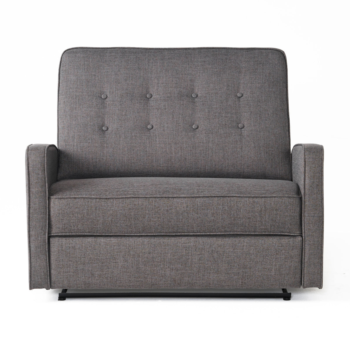 Gray Fabric Reclining Loveseat R4957