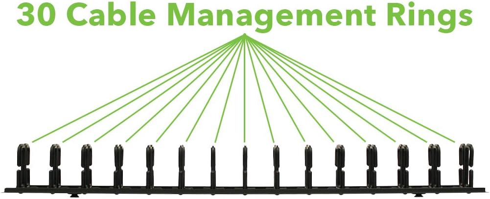 2 Channel Plastic Vertical Cable Manager 34 Inch Y651841