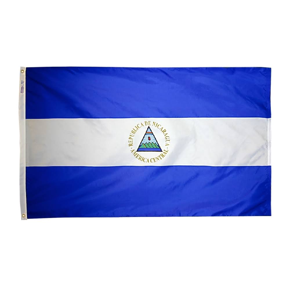5 x 8 ft Nylon Nicaragua Flag S450559