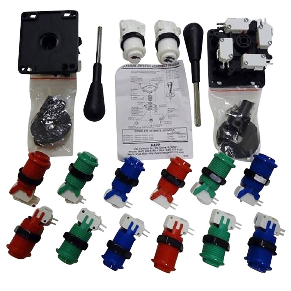 Arcade Control Panel RGB Kit 14 Buttons Joysticks A586666