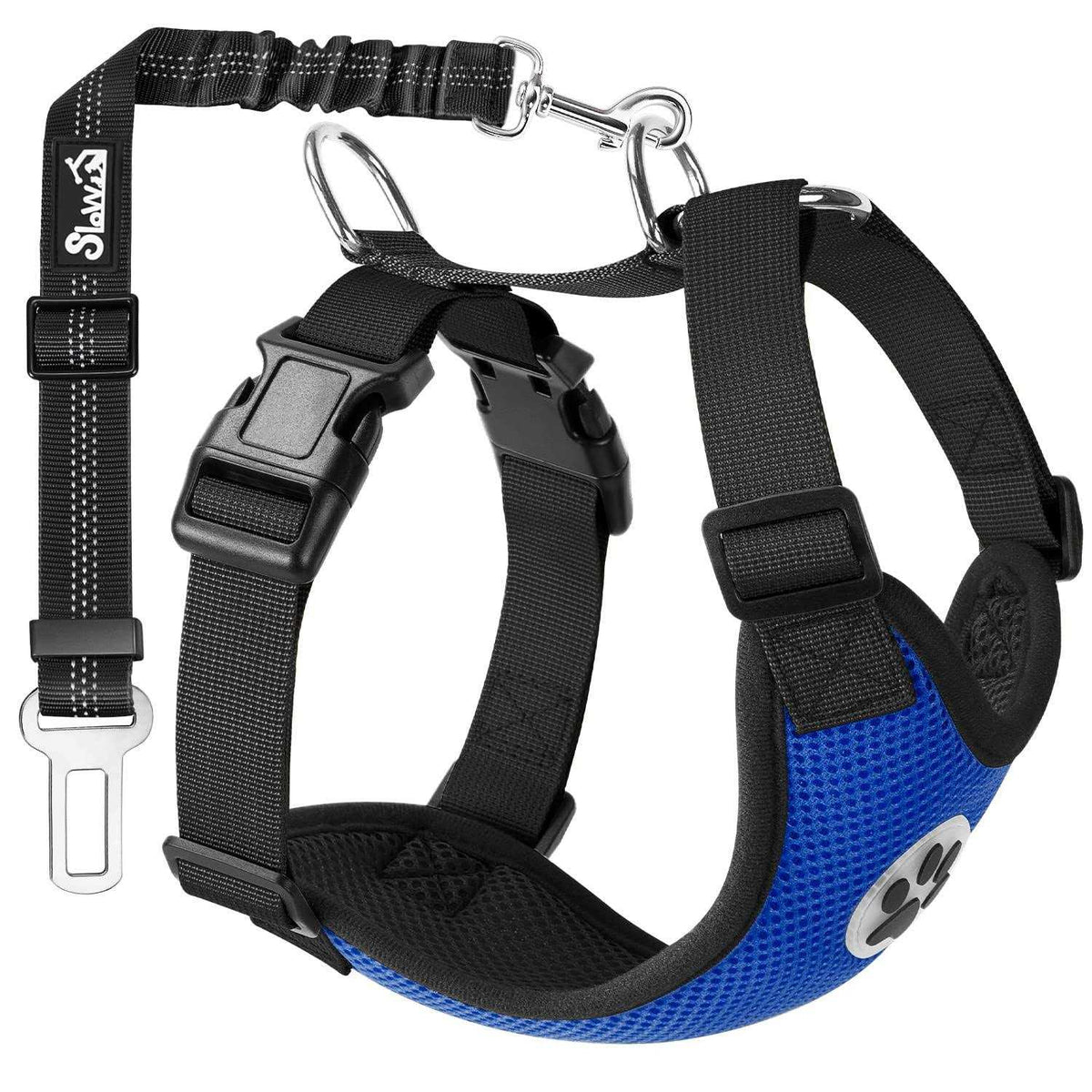 Dog Car Harness Seat Belt Set Adjustable Mesh Breathable E290012