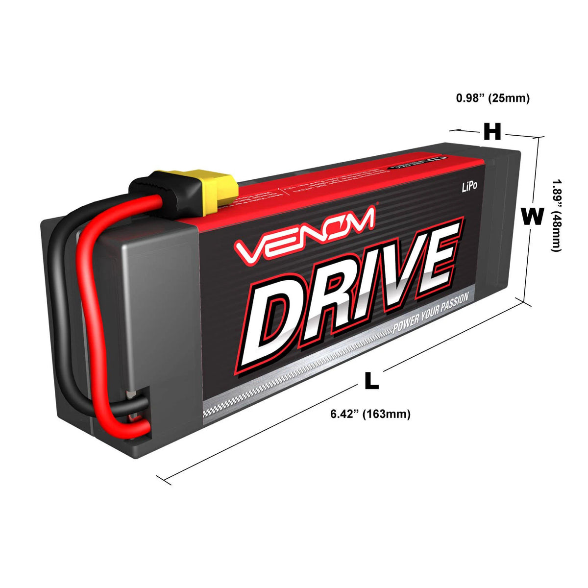 11.1V 5000mAh Lipo Hardcase Flat Pack Battery V36899