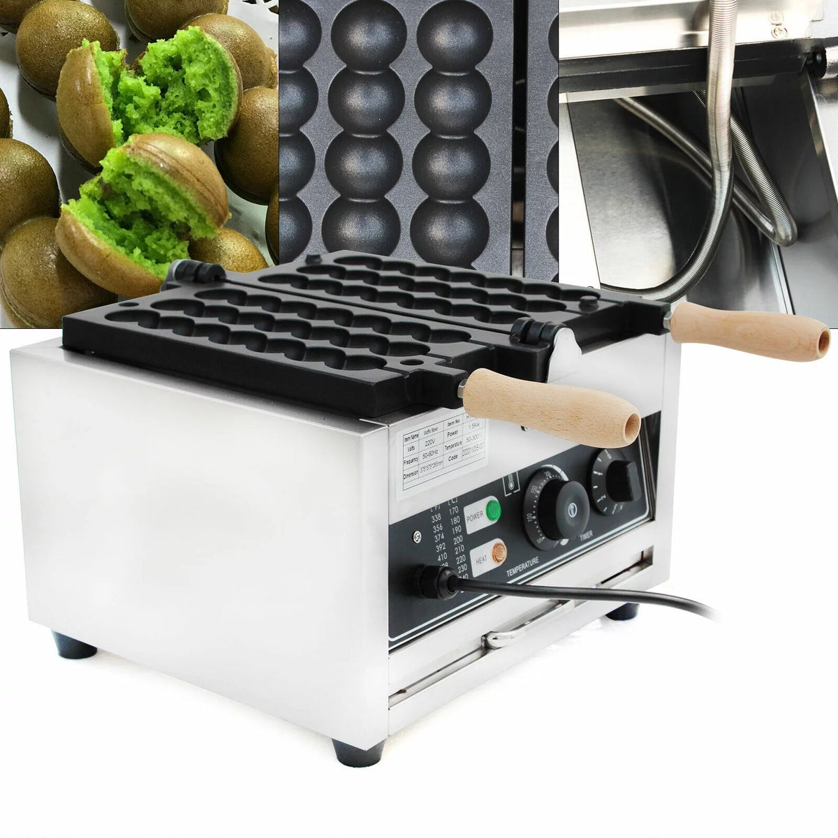 1500W Nonstick Electric 42pcs Waffle Maker L66695