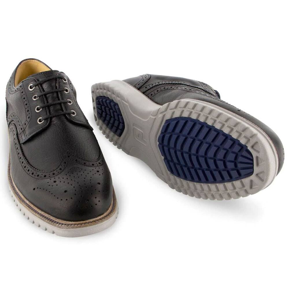 Black Wing Tip Casual Shoes B252746