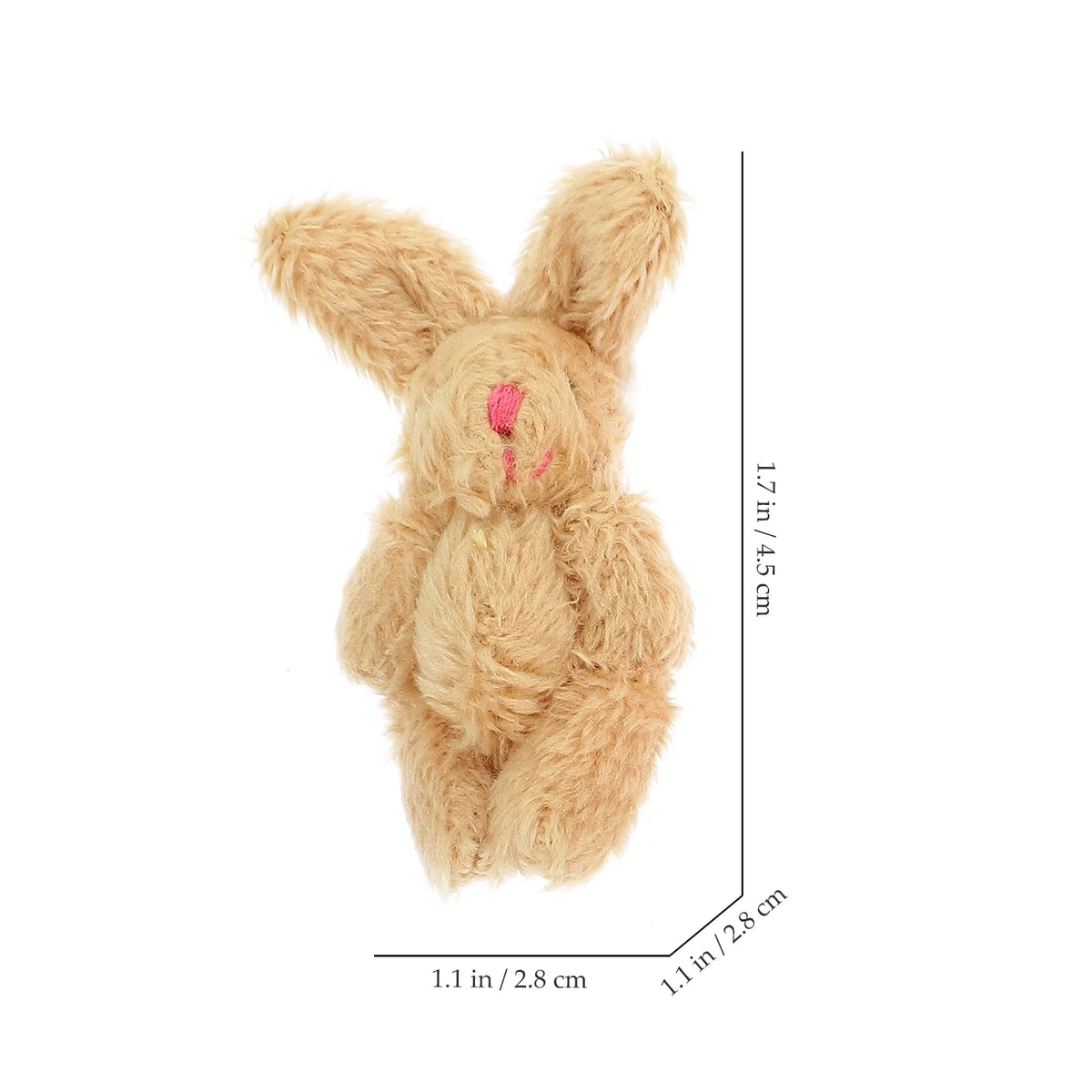 5pcs Miniature Plush Doll Figurines A52340