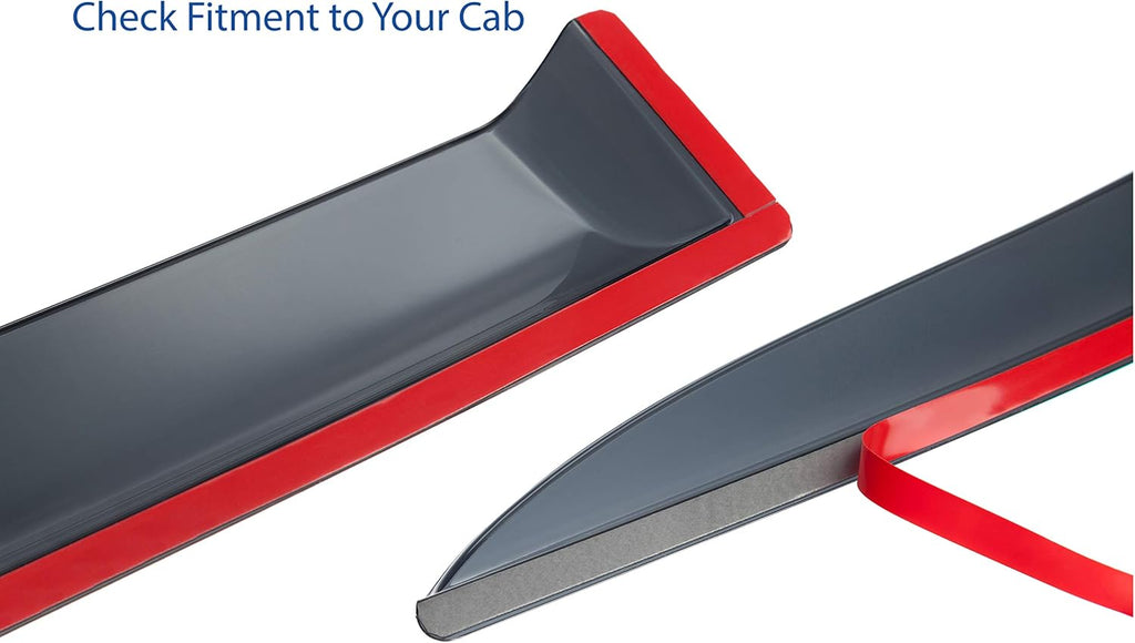 Shatterproof Tape-on Window Deflectors 4pcs S829