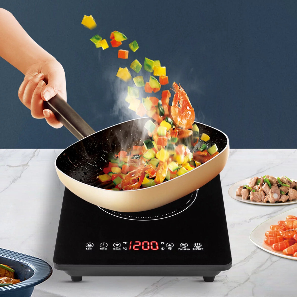1800W Portable Electric Induction Cooktop F3281