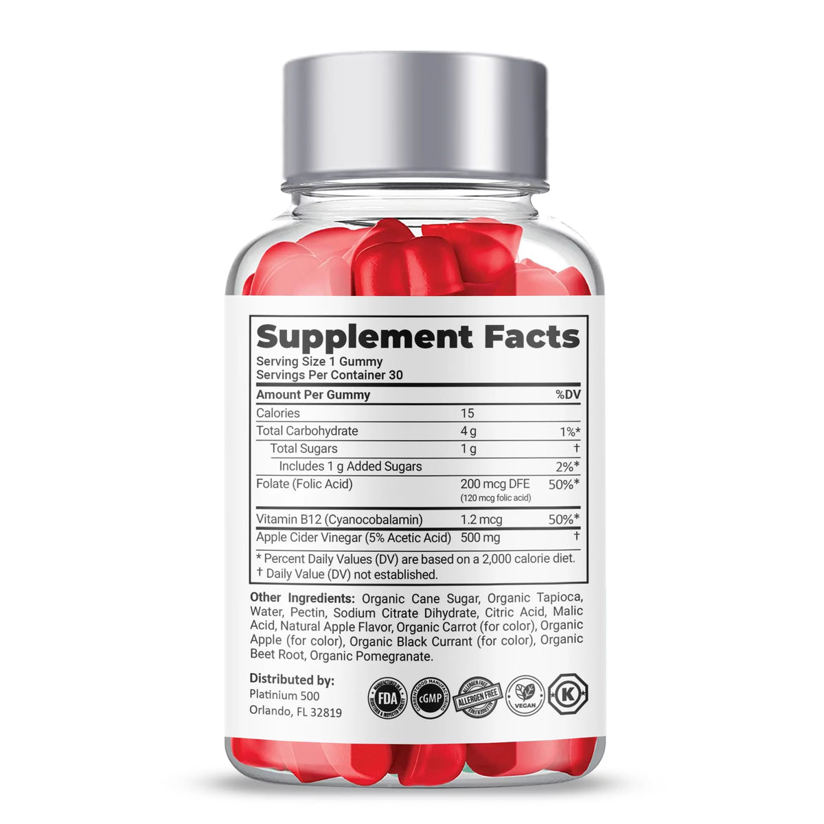 Keto ACV Gummies Dietary Supplement (2 Bottles) E6590