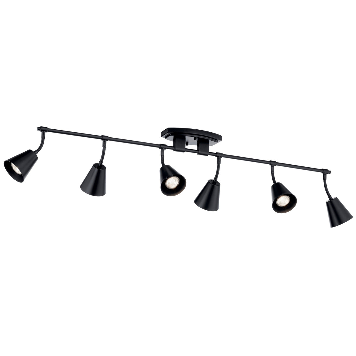 Black 6 Light Rail Light Z324061