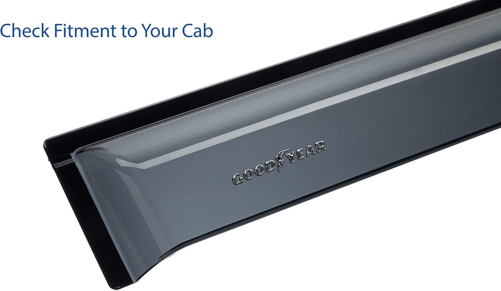 Shatterproof Tape-on Window Deflectors 4pcs S829