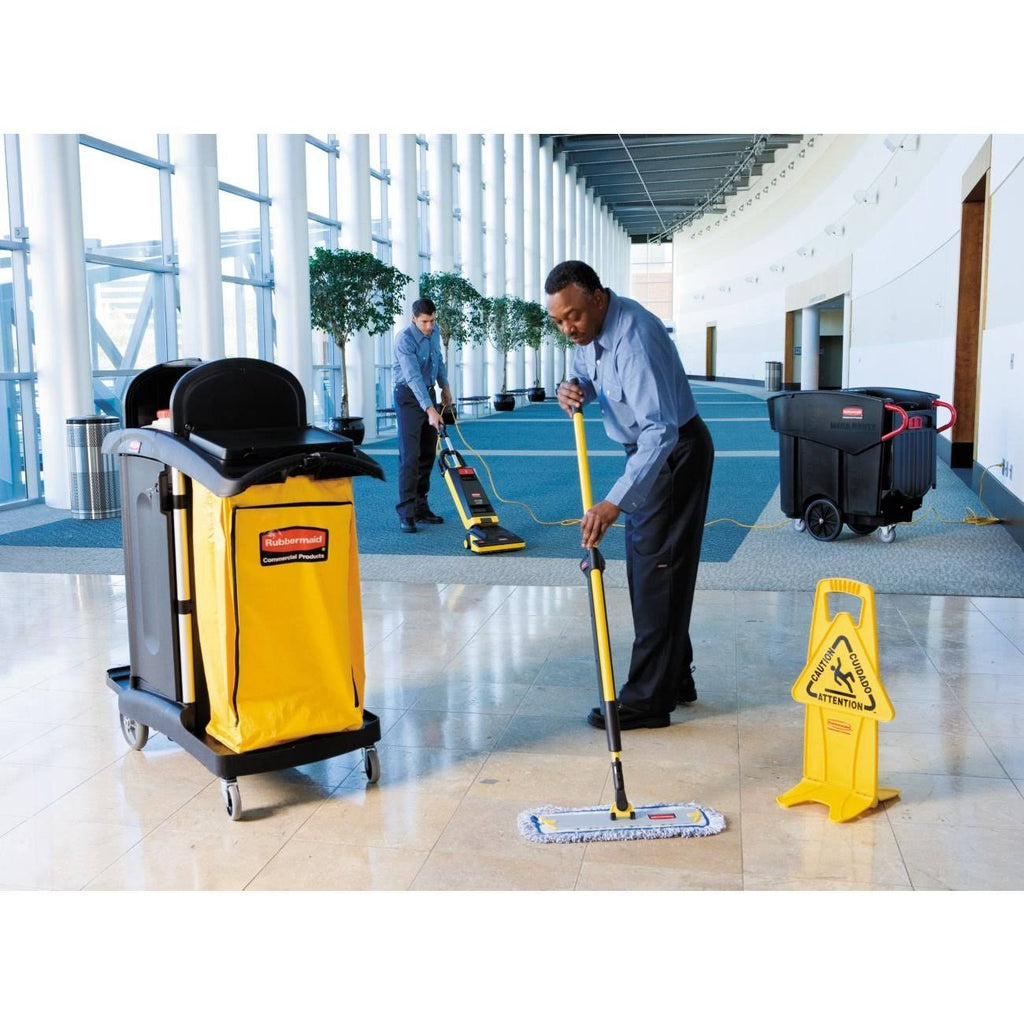 Black High Capacity Cleaning Cart U81557