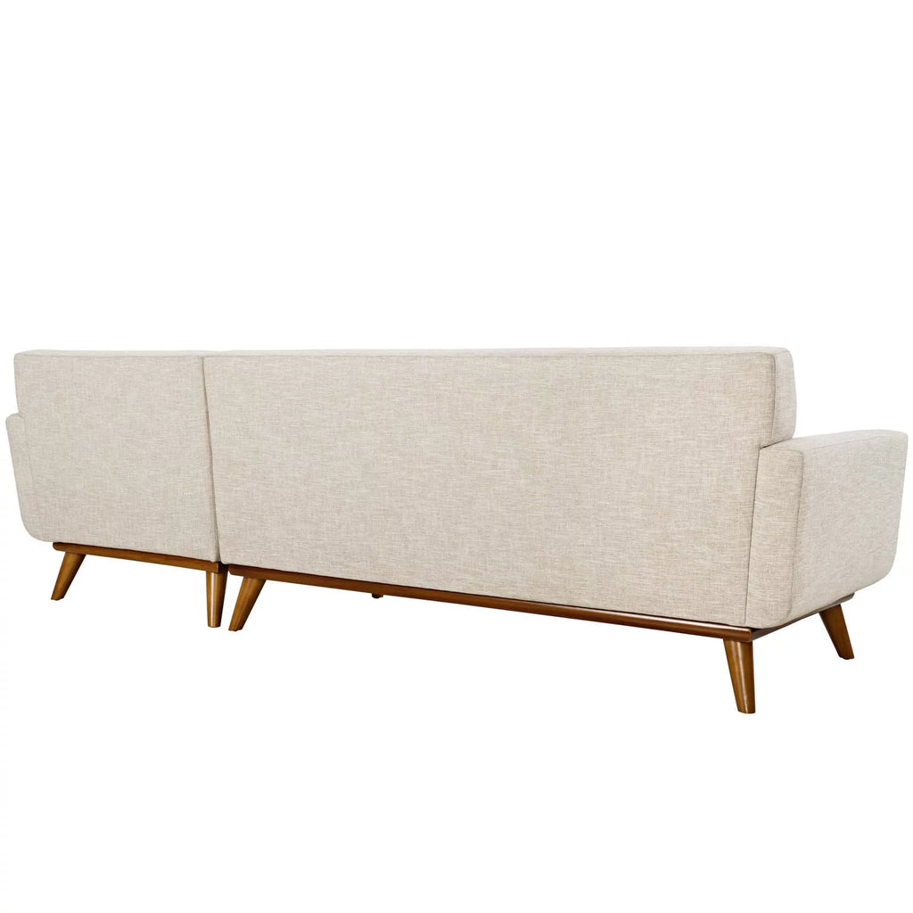 Beige Upholstered Sectional Sofa G316