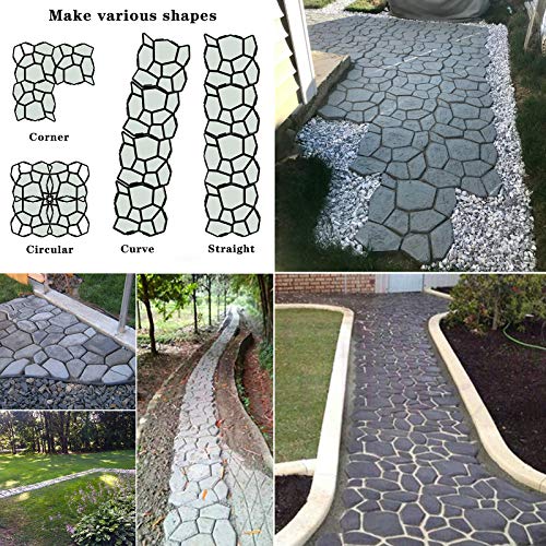 2 Packs 18.9 x 18.9 x 1.8 inch Concrete Stepping Stone Mold Y5171
