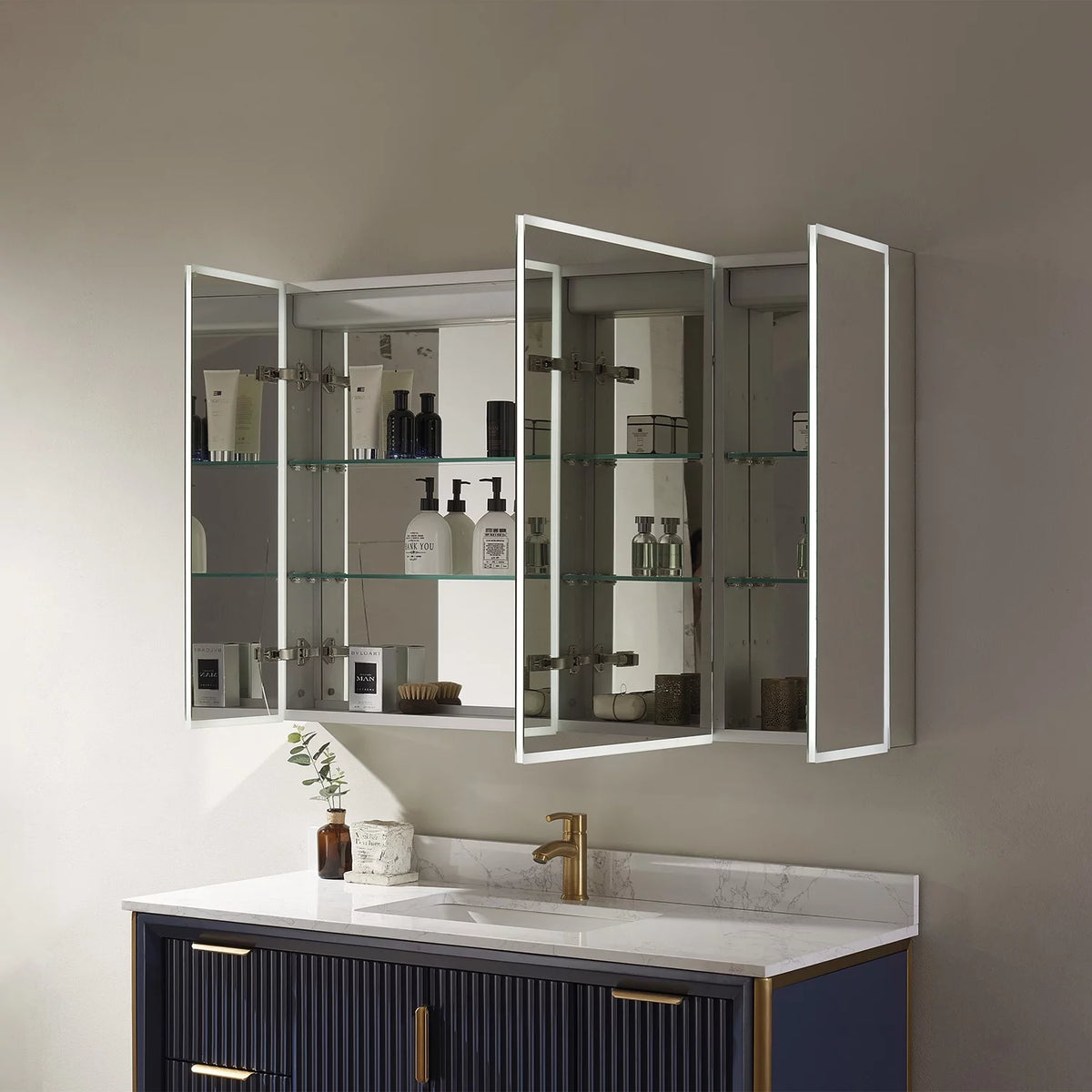 48" Rectangle Frameless LED Medicine Cabinet P289333