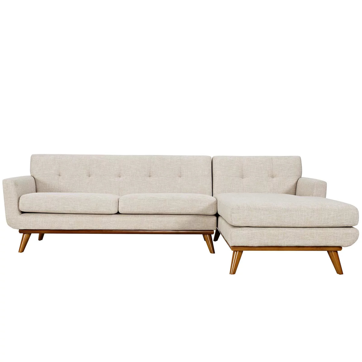 Beige Upholstered Sectional Sofa G316