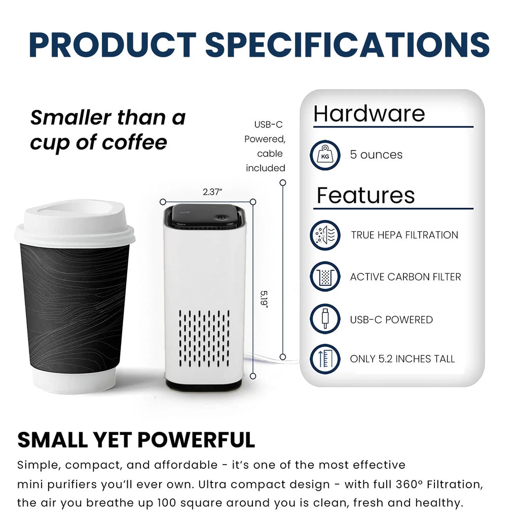 HEPA USB-C Powered Air Purifier R9281