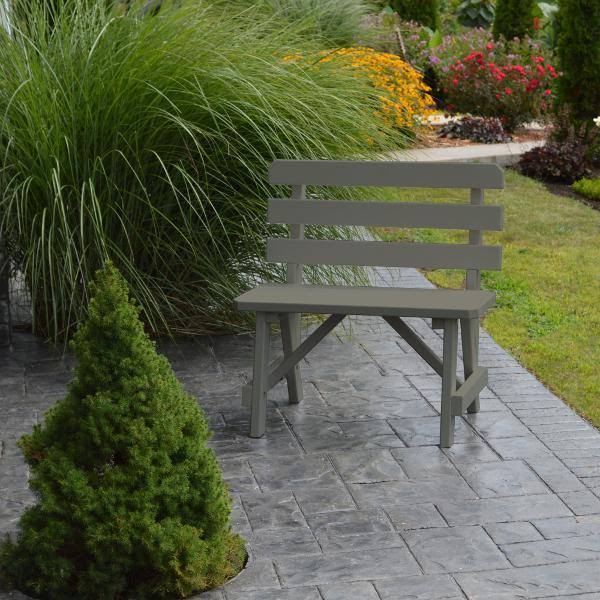 Yellow Pine Backed Bench 4ft E60641