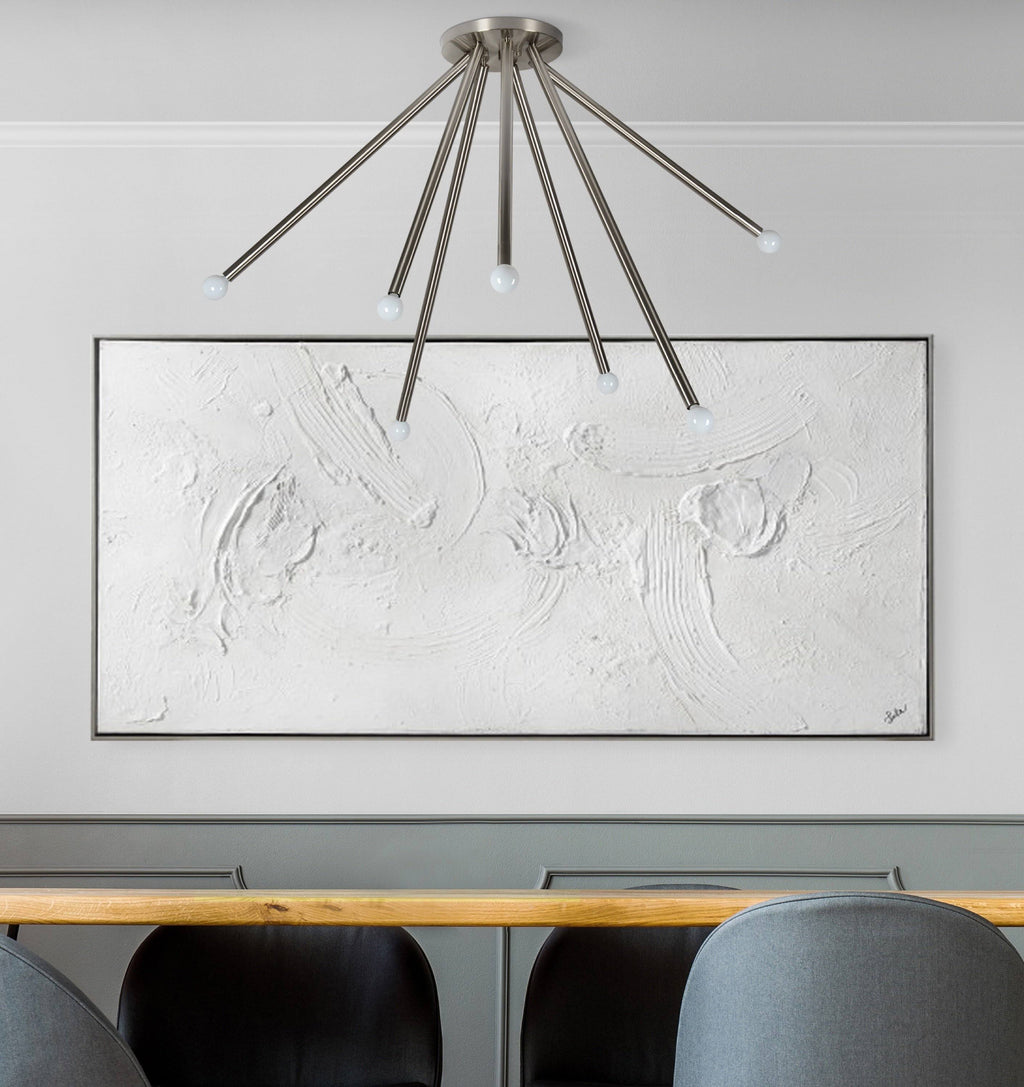 Satin Nickel Ceiling Fixture W9496