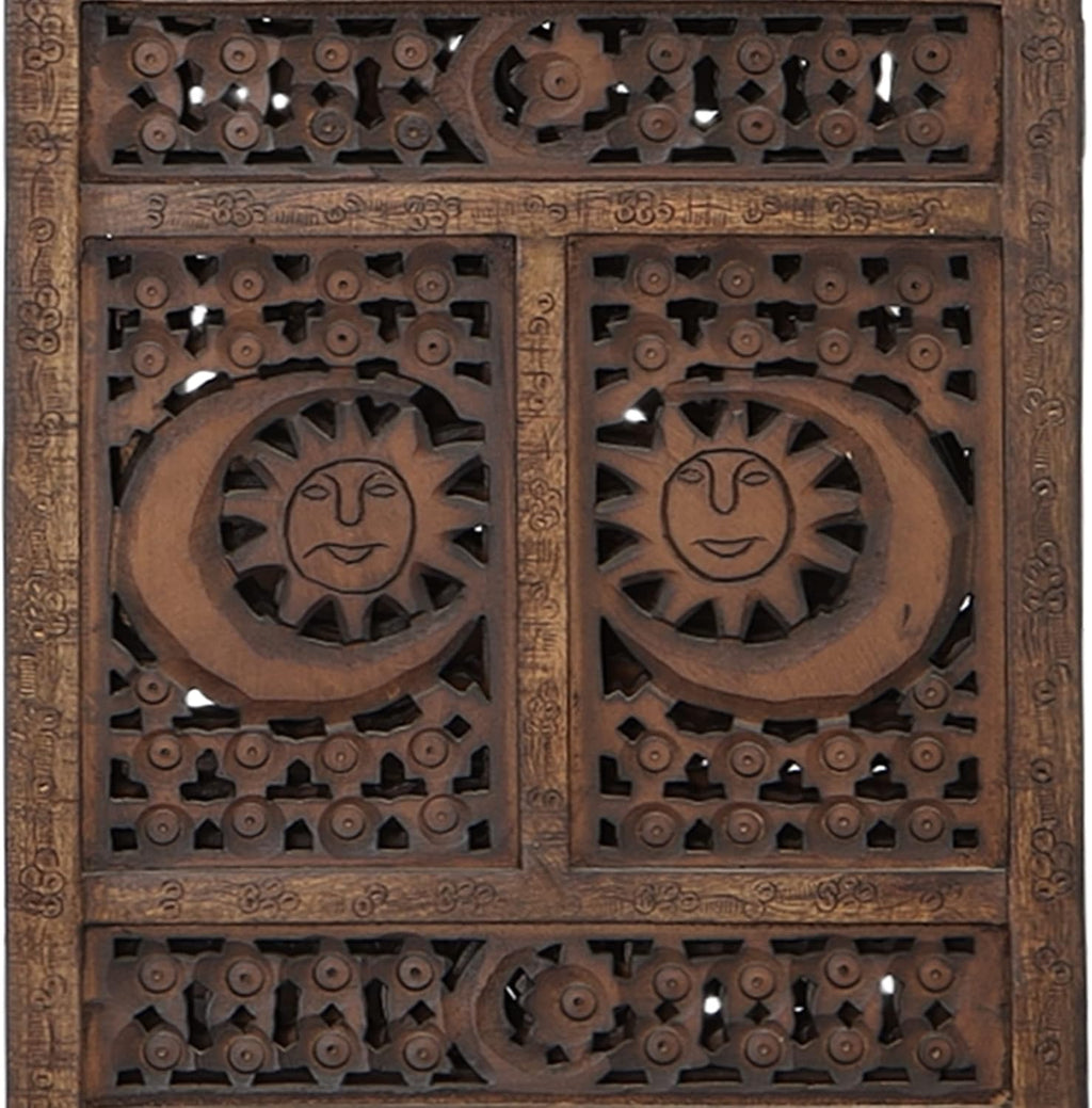 4 Panel Wooden Room Divider I8693