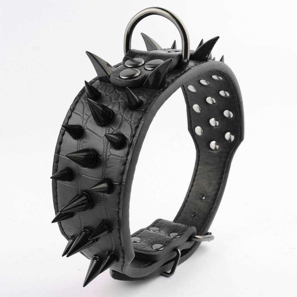 Spiked Studded Leather Dog Collar 2 Inch K8585