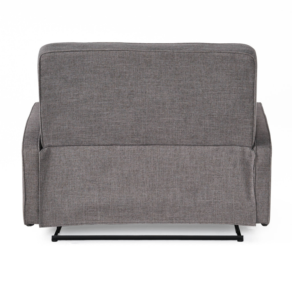 Gray Fabric Reclining Loveseat R4957