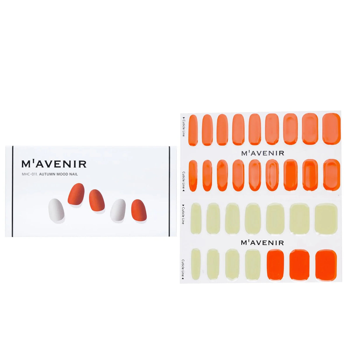 32pcs Orange Nail Sticker S78654