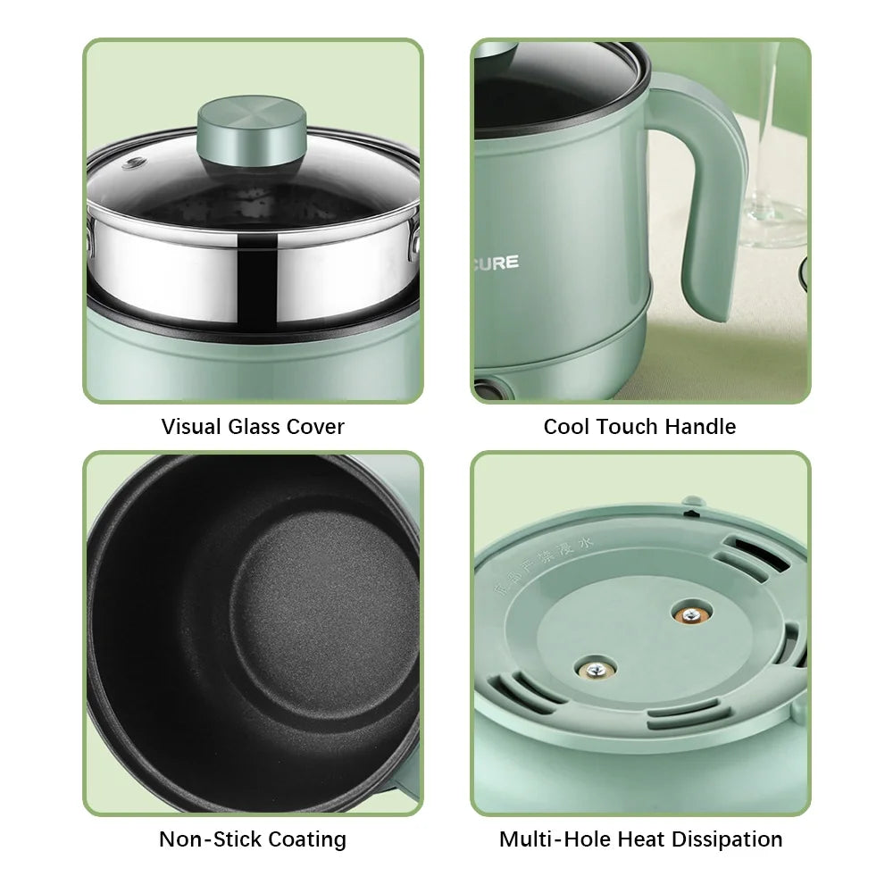 1.7L Electric Cooker with Steamer and Dual Control N3569