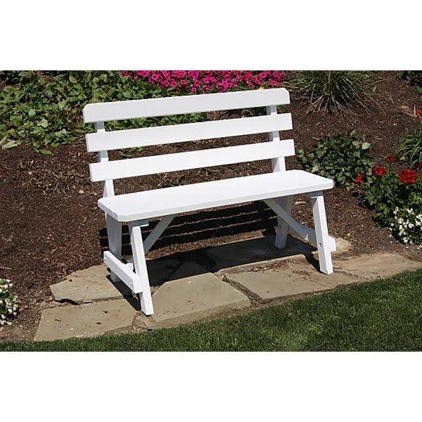 Yellow Pine Backed Bench 4ft E60641