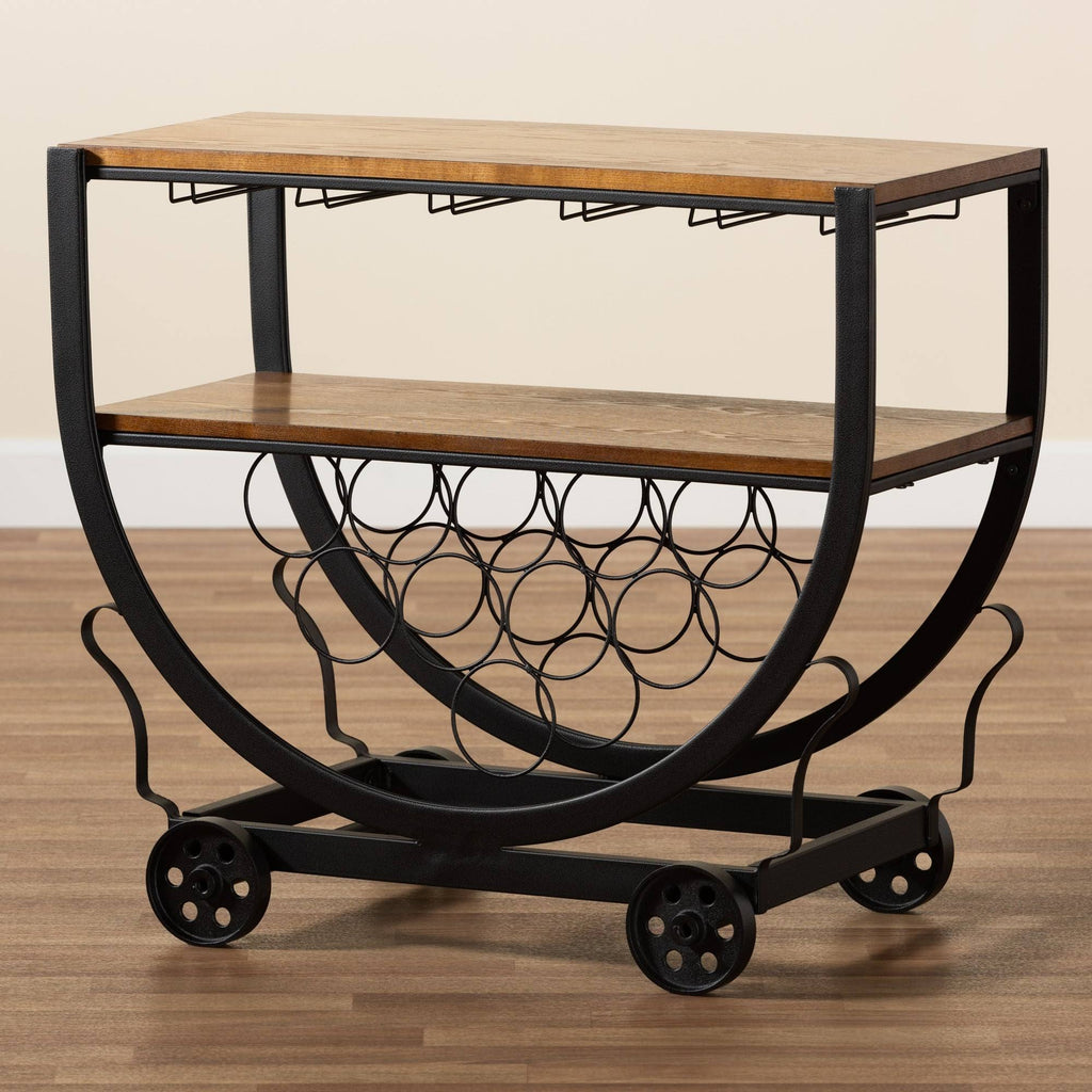 Industrial Dark Brown Cart F717672
