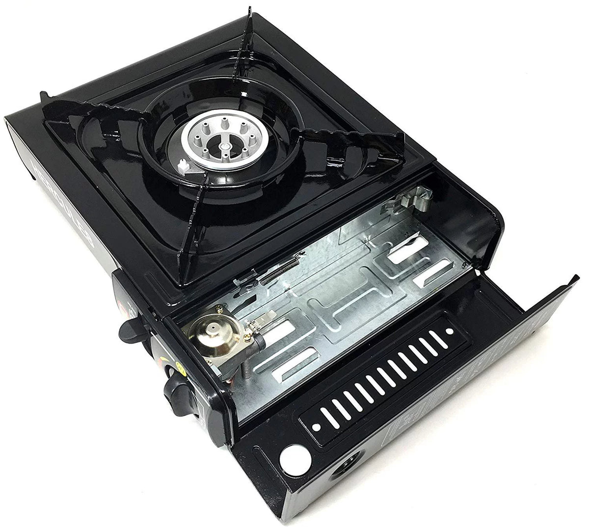 Portable Outdoor Butane Gas Stove with Stainless Steel Body and Carrying Case S2535