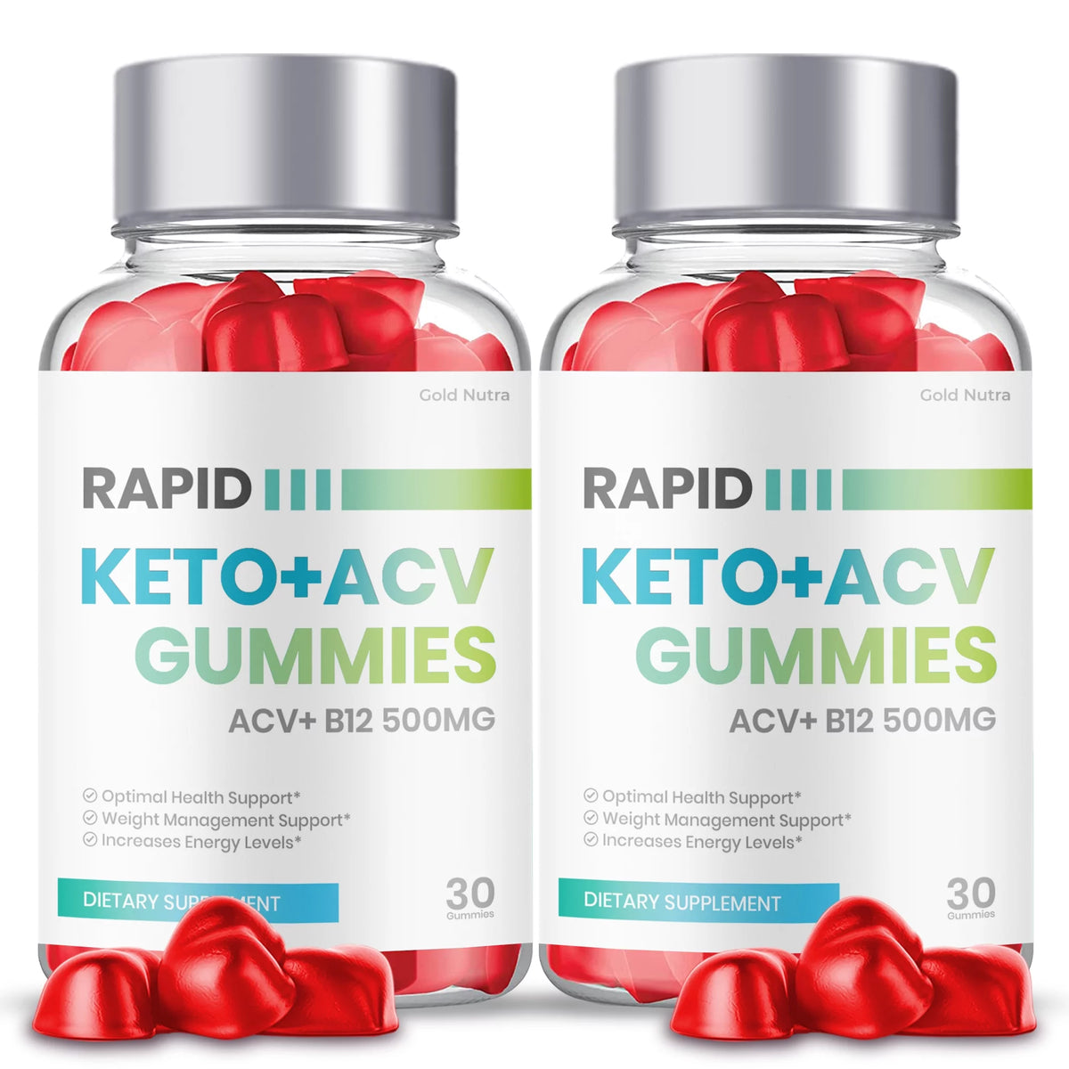 Keto ACV Gummies Dietary Supplement (2 Bottles) E6590