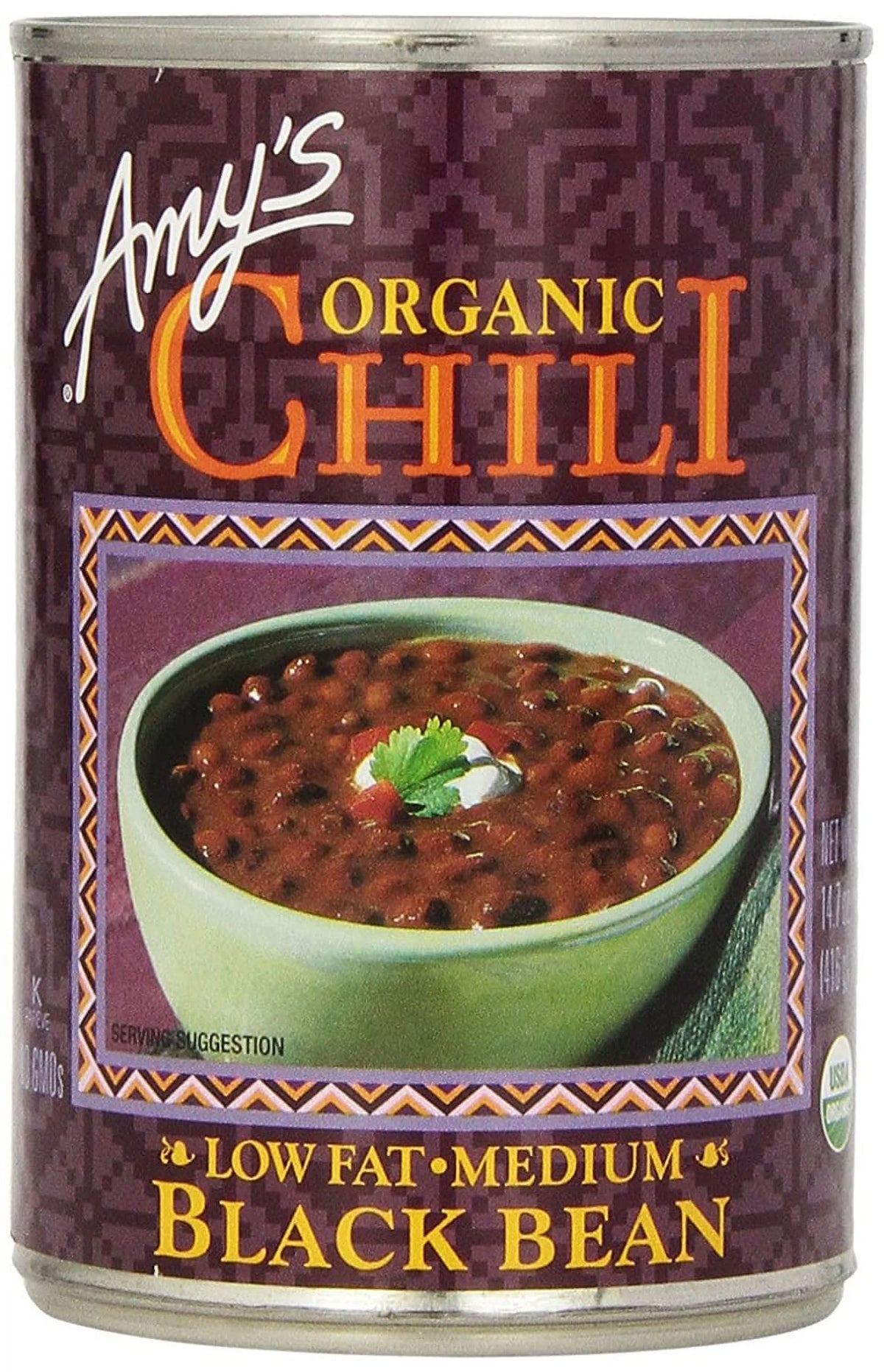 Organic Low Fat Medium Black Bean Chili 12 oz Pack of 4 R75840