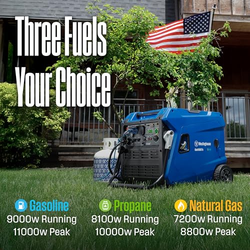 11000 Peak Watt Tri-Fuel Portable Inverter Generator Q7249