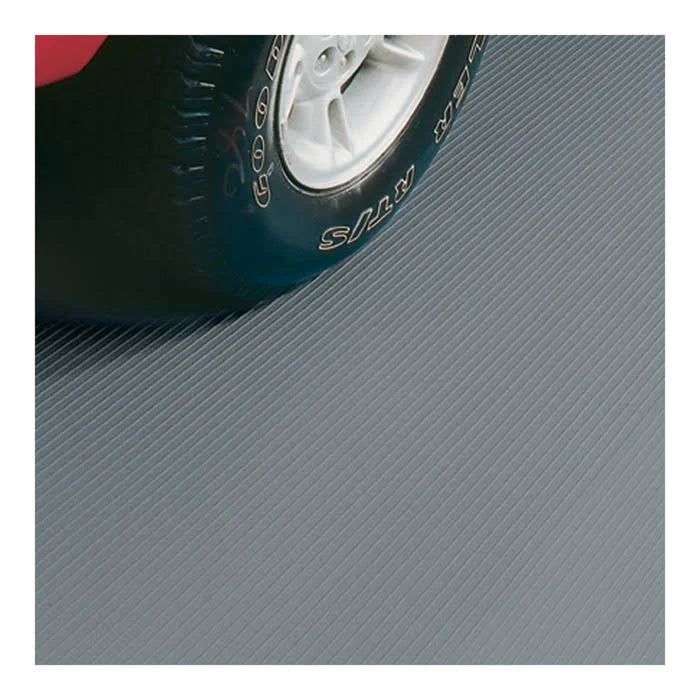 Slate Grey Ribbed Roll-Out Vinyl Garage Flooring G95524