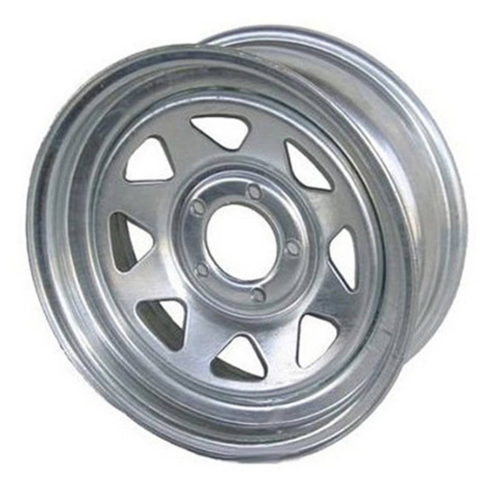 15 in Galvanized 5 Hole Wheel S4886