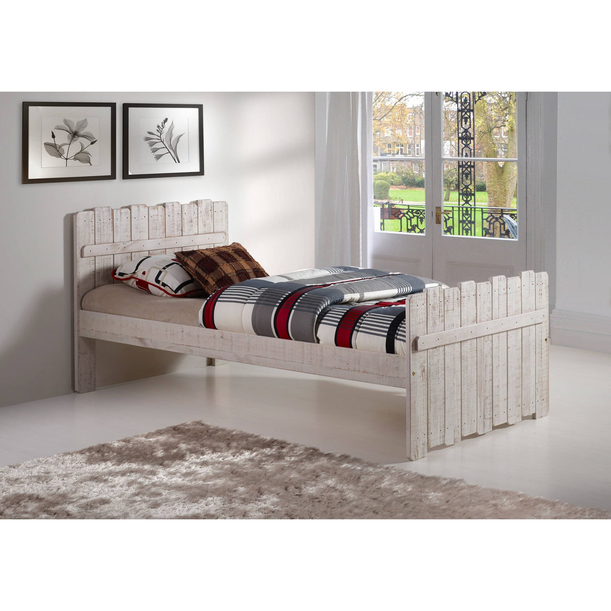 Rustic Sand Twin Bed H39425
