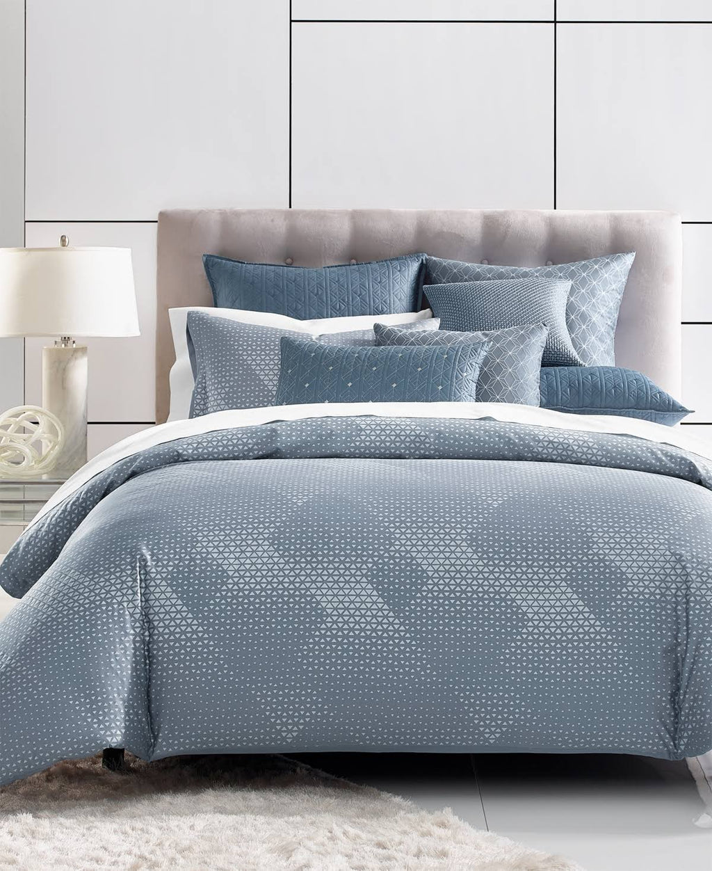 400 Thread Count Pima Cotton Full/Queen Duvet Cover Blue L799480