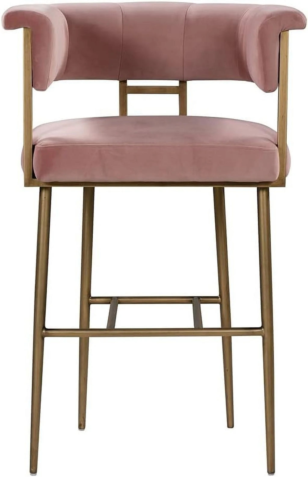 Blush Velvet Upholstered Barstool G87778