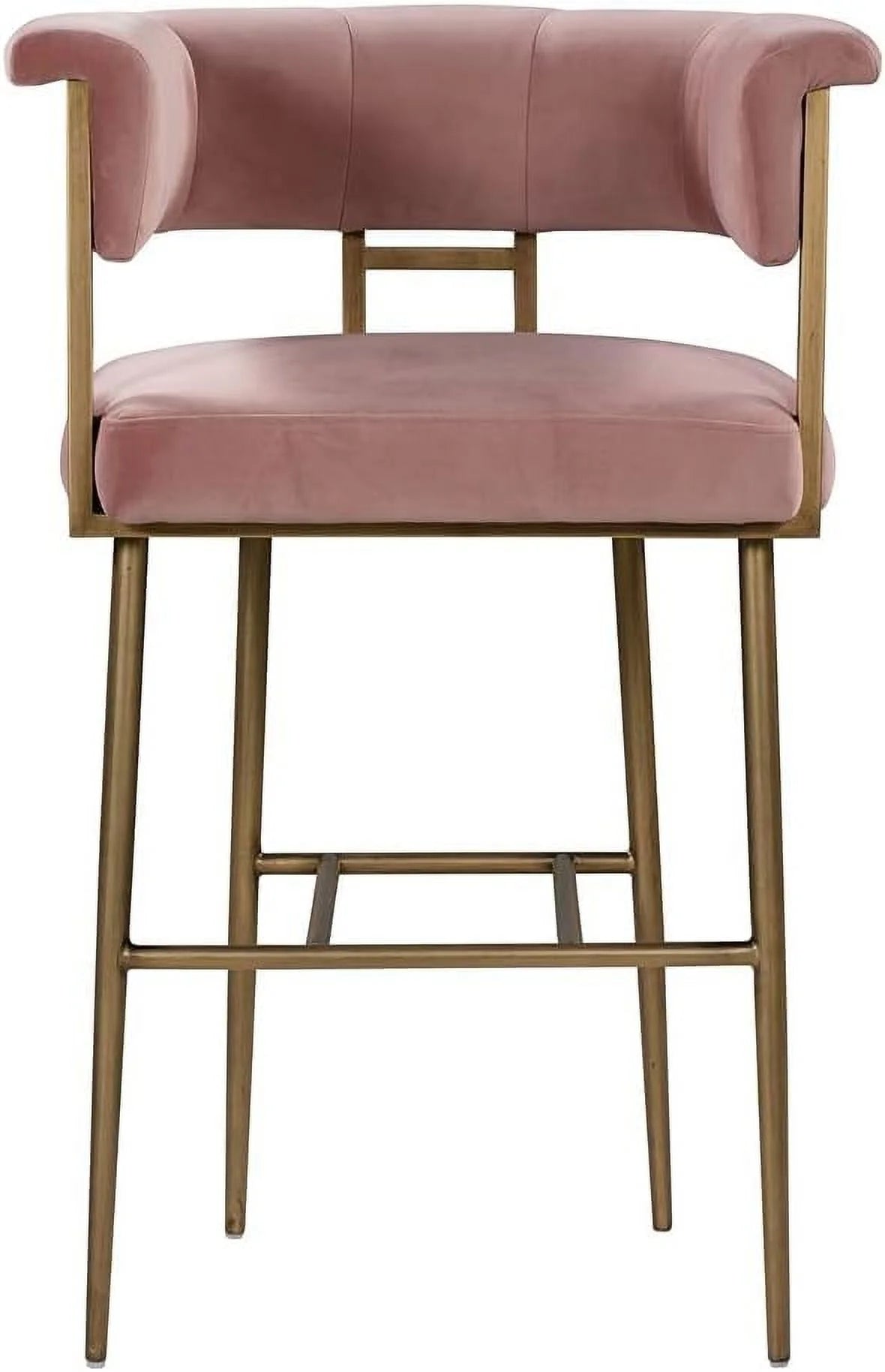 Blush Velvet Upholstered Barstool G87778