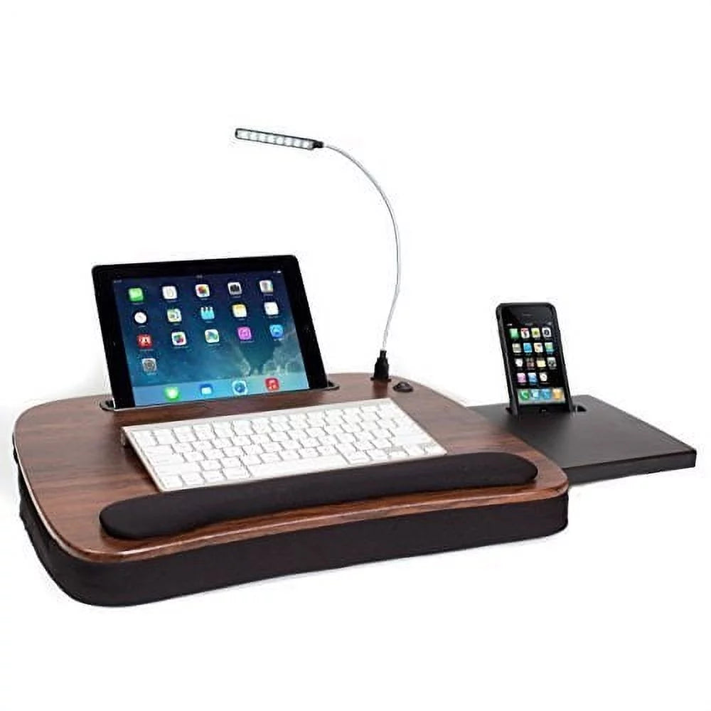 Memory Foam Lap Desk with USB Light J42906