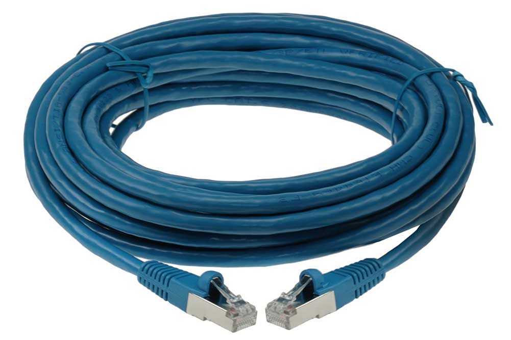 125ft Cat6 Shielded STP Ethernet Network Cable Blue H4409