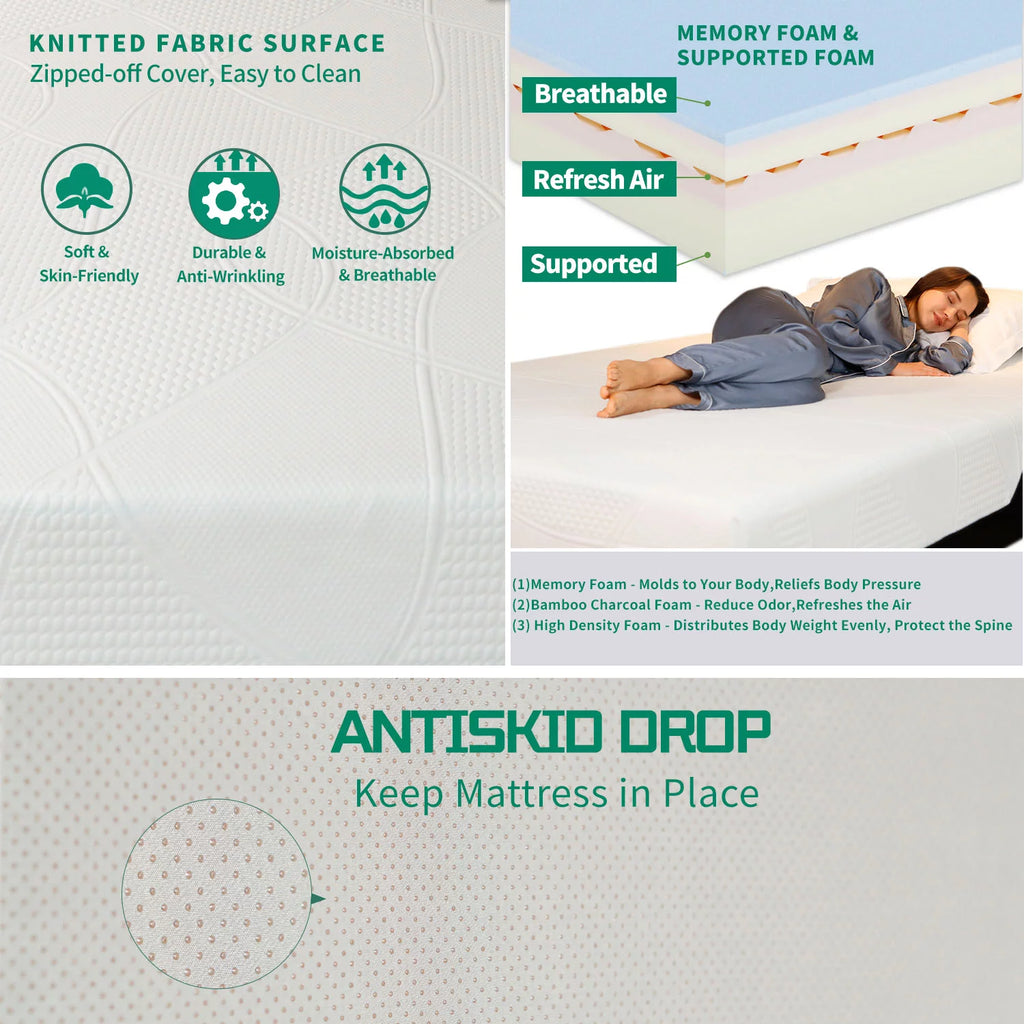 12 inch Gel Memory Foam Mattress Twin Size P500283