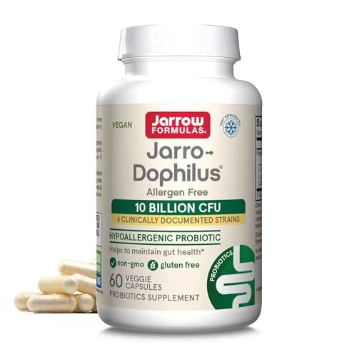 10 Billion CFU Dairy & Gluten Free Probiotics Supplement 60 Veggie Capsules D6660