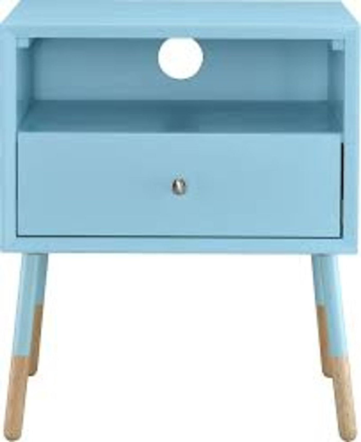 Light Blue & Natural End Table N545840
