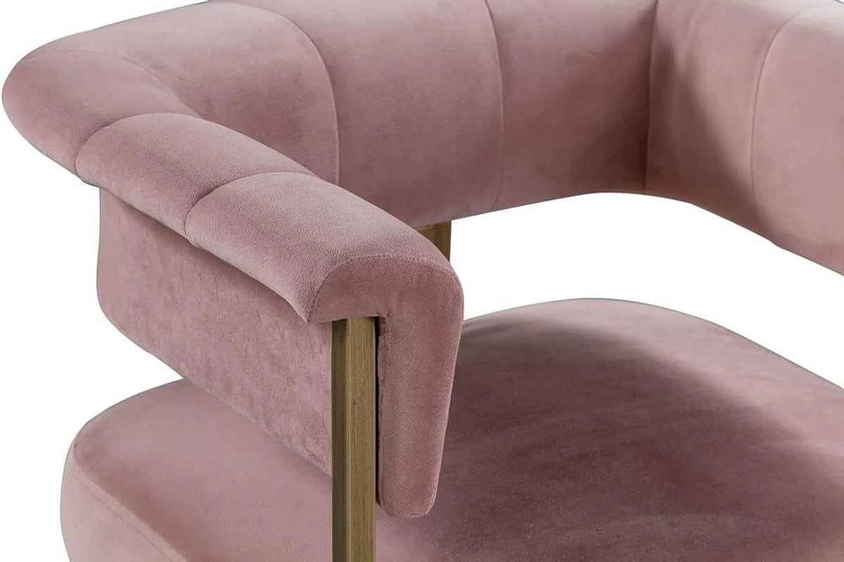 Blush Velvet Upholstered Barstool G87778