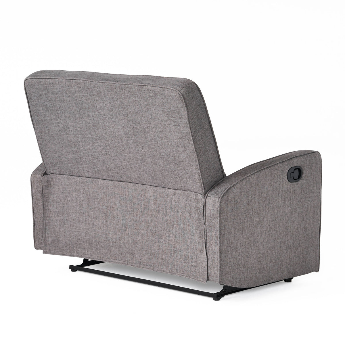 Gray Fabric Reclining Loveseat R4957