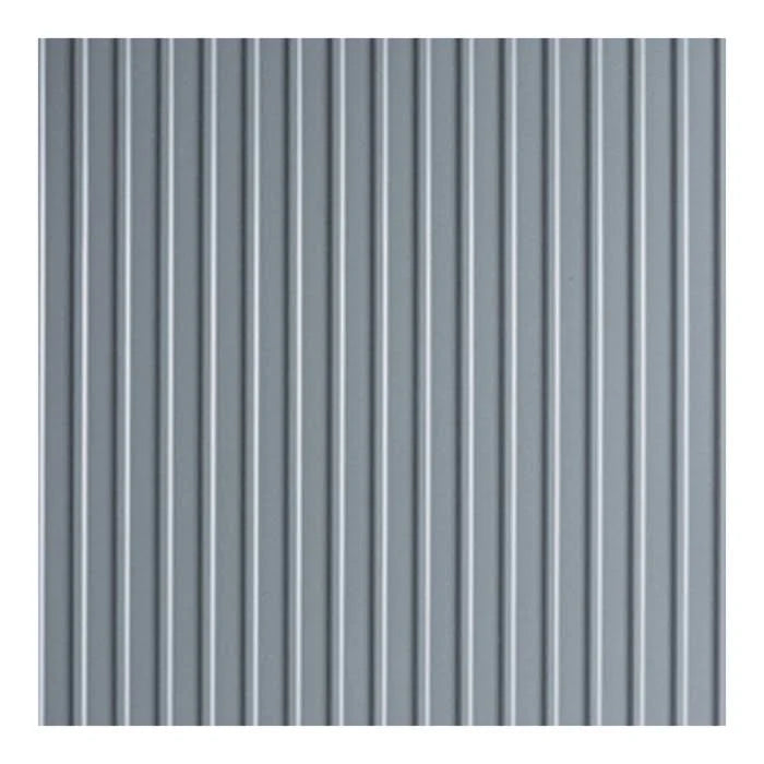 Slate Grey Ribbed Roll-Out Vinyl Garage Flooring G95524